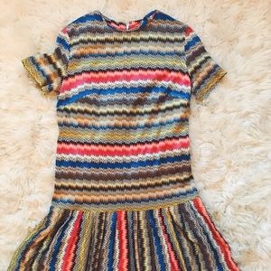 Drop-waist patterned dress ✨